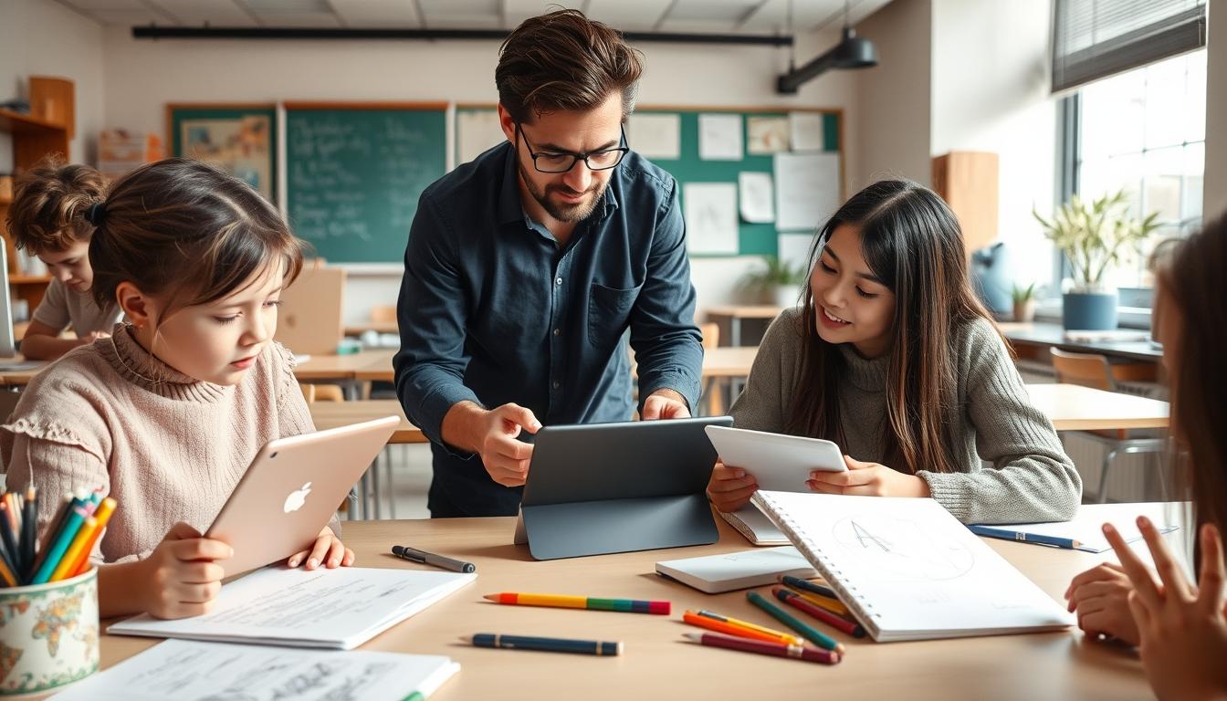 Student preparing for exams with study materials