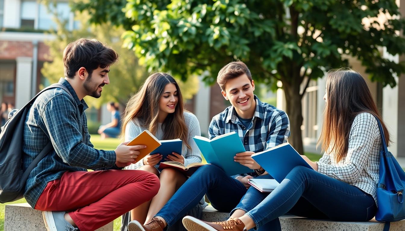 Structured study materials and learning resources on a desk